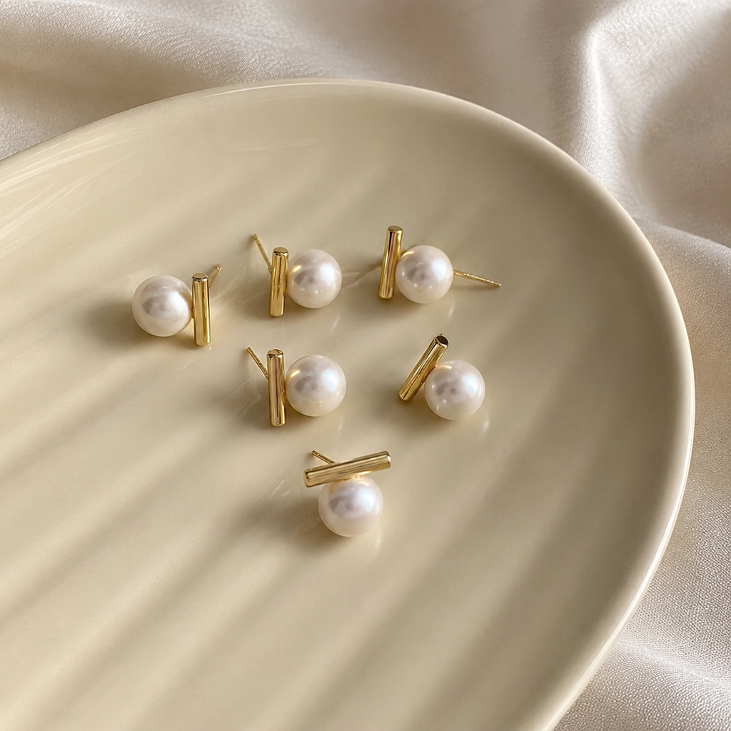 Lumière Pearl Royal Earrings