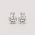 Éclat Silver Twist Earrings