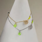 Golden Rally Tennis Bracelet