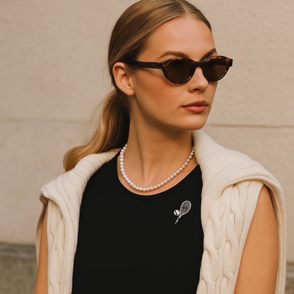 Riviera Tennis Brooch