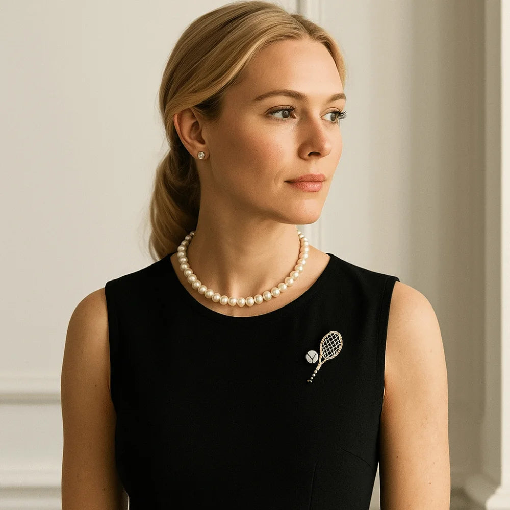 Riviera Tennis Brooch