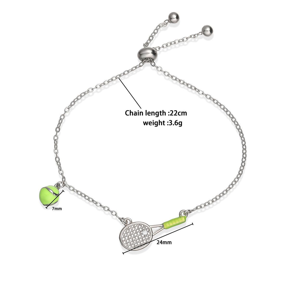 Silver Rally Tennis Bracelet